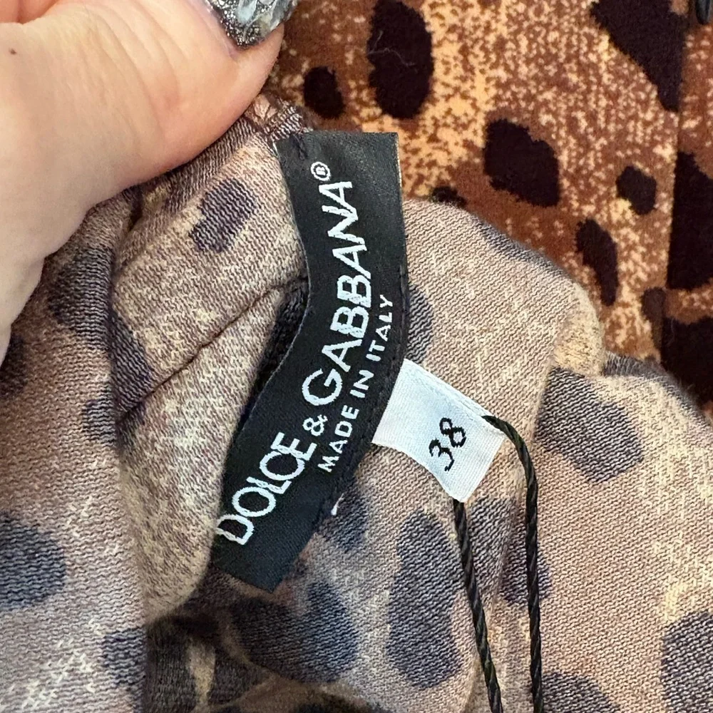 Dolce & Gabbana Brown Leopard Crop Top NWT - Picture 7 of 7